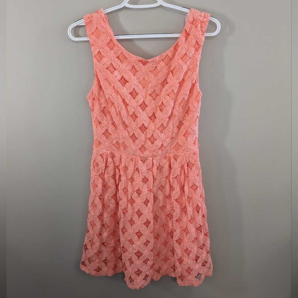 Macy's Juniors City Triangles Peach Coral Dress Size 11 NWT. Short Dress. $68